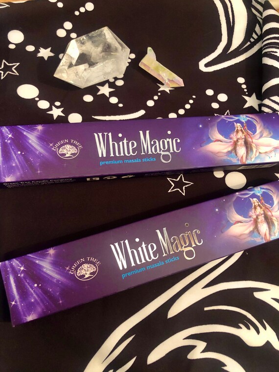White Magic Incense Sticks White Sage Dragons blood Etsy