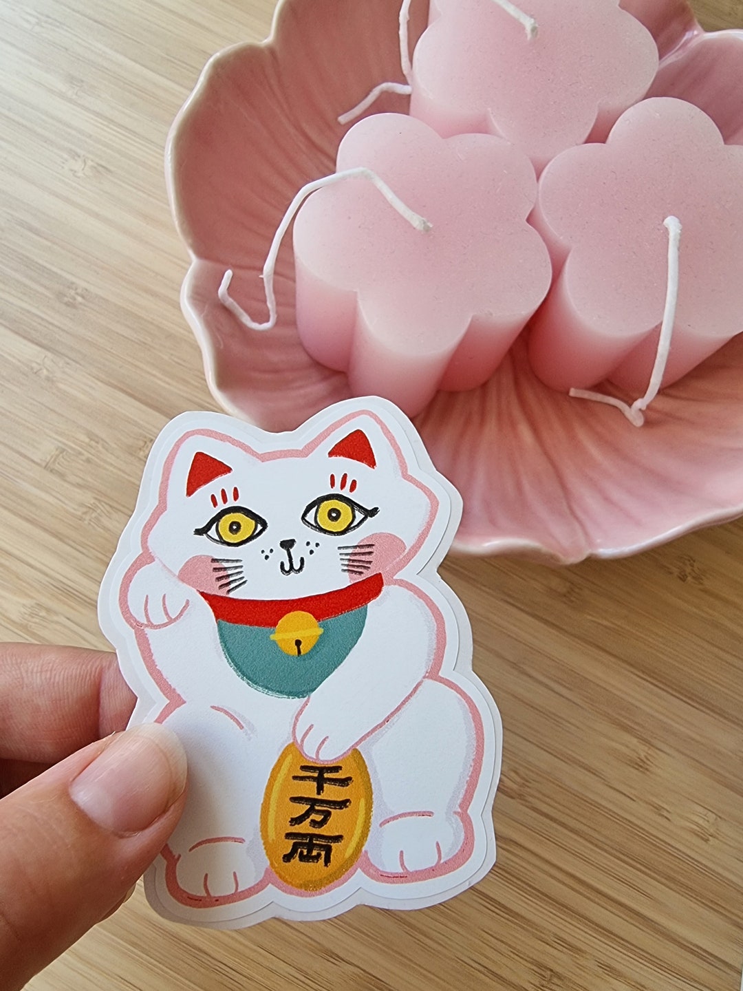 Sticker Manekineko / Cute Sticker / Kawaii Sticker / Vinyl Etsy