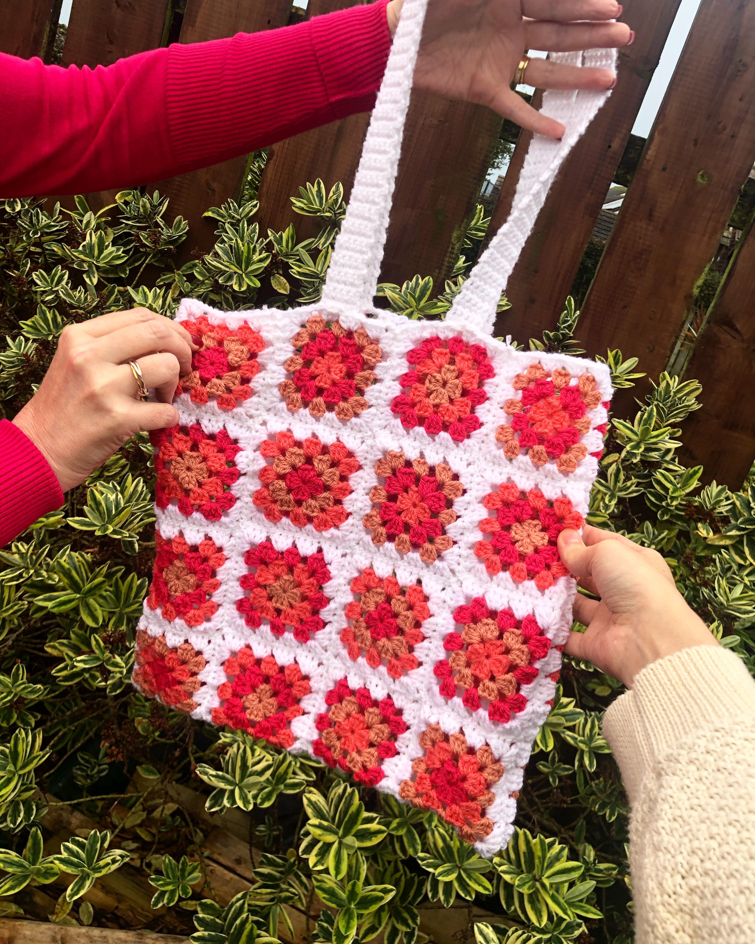 Crochet Granny Square Tote Bags Etsy