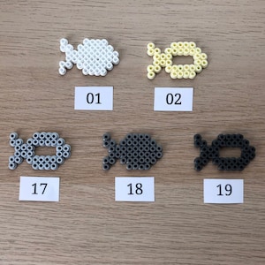 Streudeko Fische für Taufe/Kommunion/Konfirmation aus Bügelperlen Tischdeko