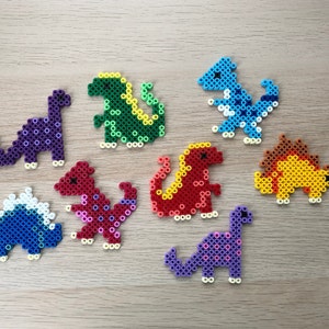 8 Fuse Bead Dinosaurs/Table Decorations/Gifts