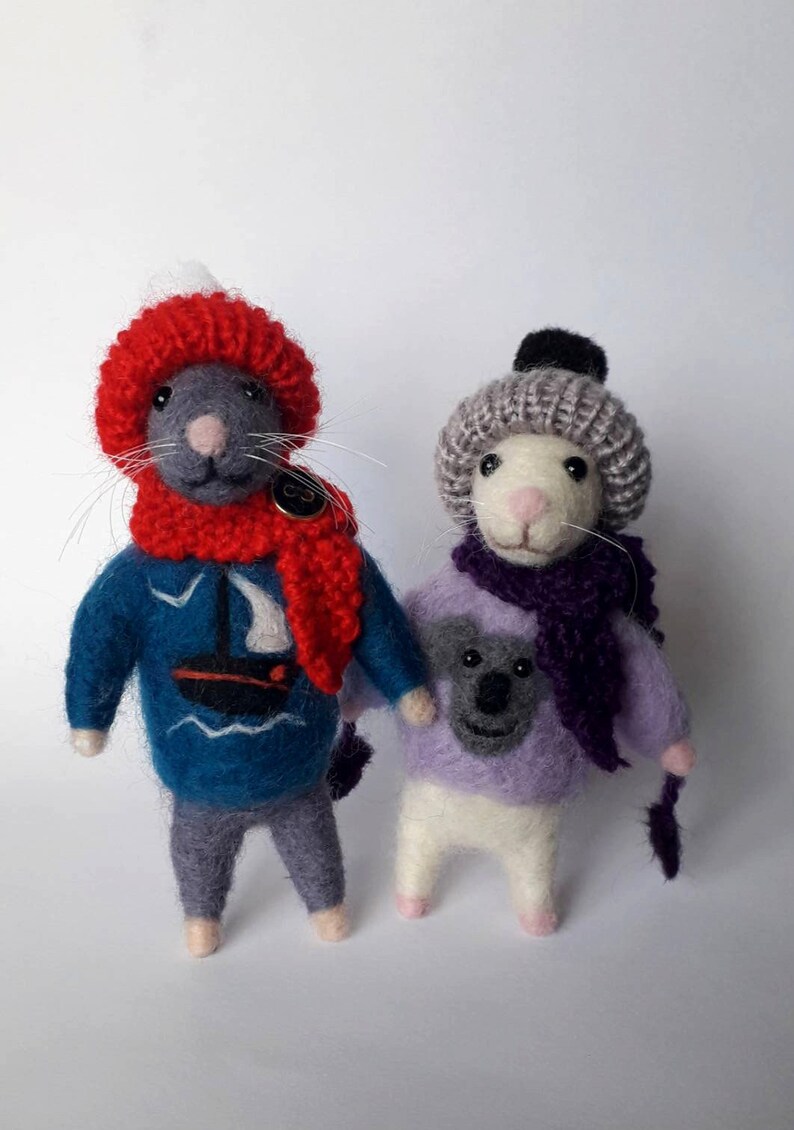 needle felted animal Needle felted mouse cute mouse mouse collectables