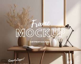 Vertical frame mockup, 8x10 frame mockup, Frame, Wood frame mockup, Wall Art mockup, 8x10 wood frame, Vertical frame, Wood sign mockup