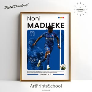 Noni Madueke Chelsea FC Poster: Football Wall Art (Digital Download)