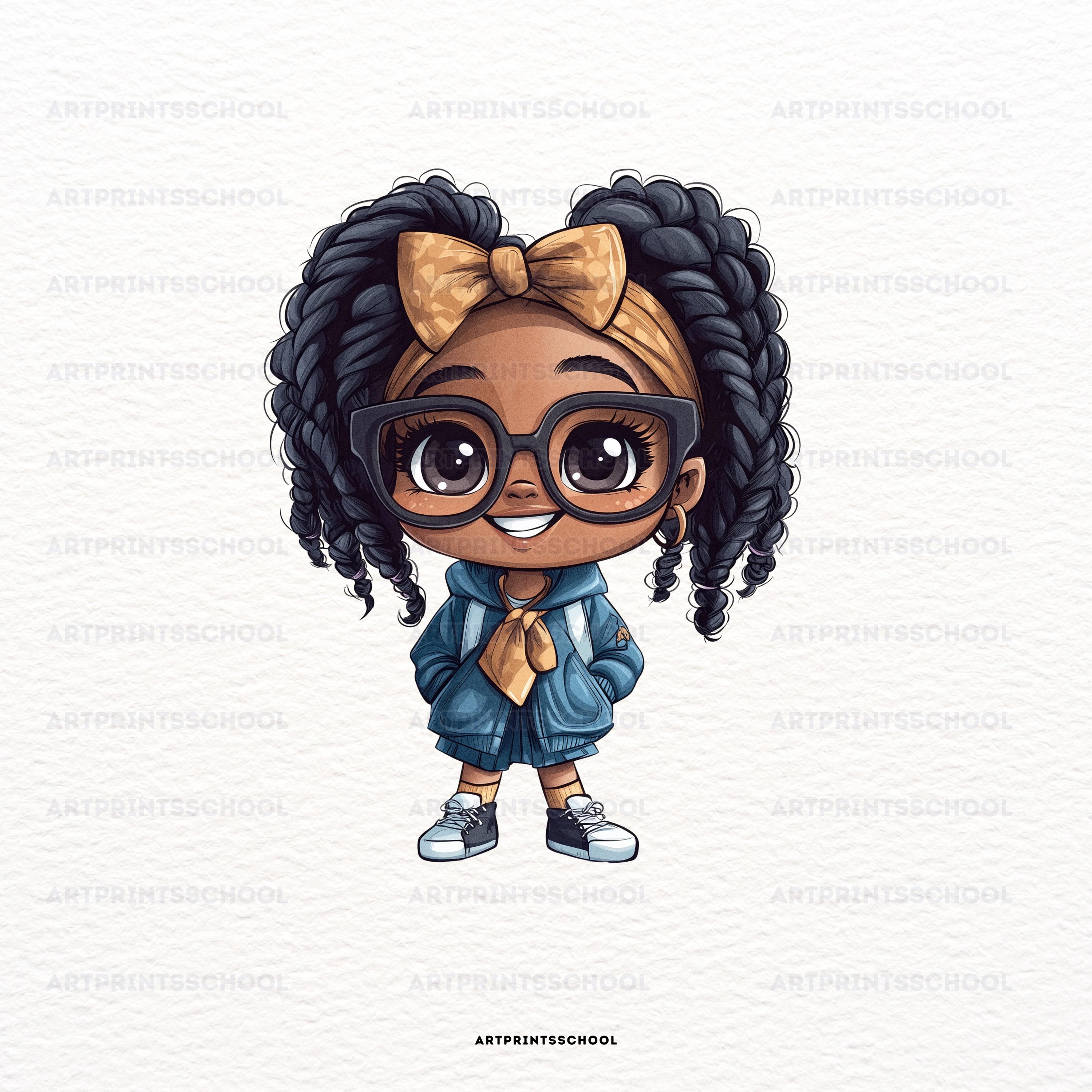 Imágenes prediseñadas de chica negra - Etsy México, image size:3000x3000