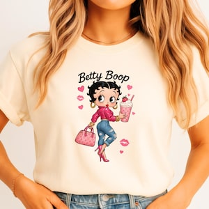Betty Boop Pink Tumbler Design: Y2K PNG (Digital Download, 4096x4096 px)