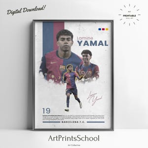 Lamine Yamal Barcelona Poster: Football Wall Art (Digital Download)