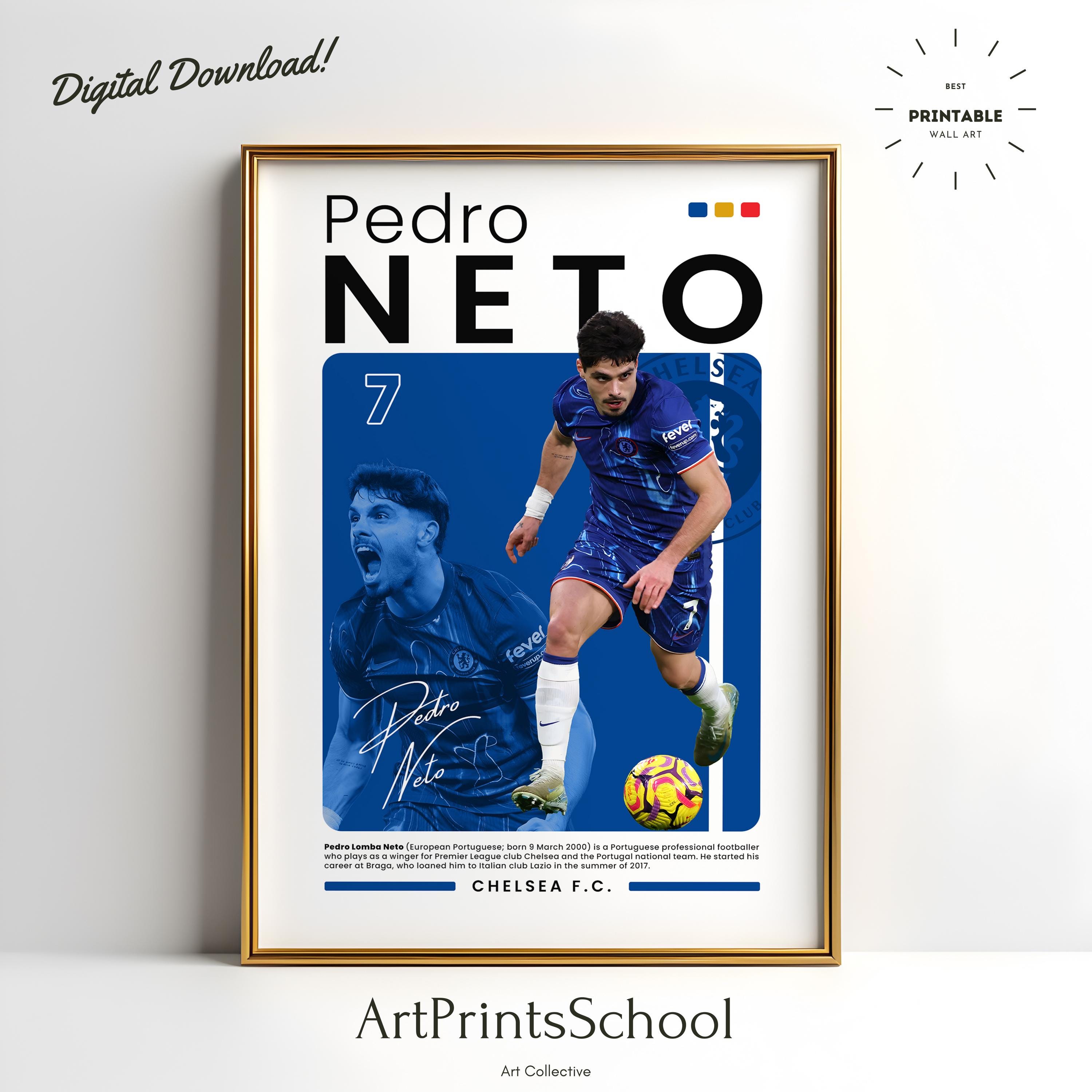 ペドロ・ネト チェルシーFC ポスター：サッカー ウォールアート