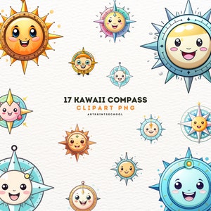 Compass Clipart Bundle, Compass PNG, Nautical Compass, Compass Clipart, Compass Silhouette, Vintage Compass, Compass Tattoo, Digital