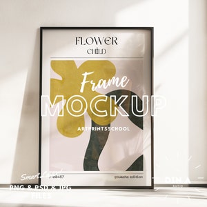 Black Frame Mockup: DIN A, A4, A2 (Digital Download)