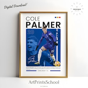 Cole Palmer Chelsea Poster: Football Wall Art (Digital Download)