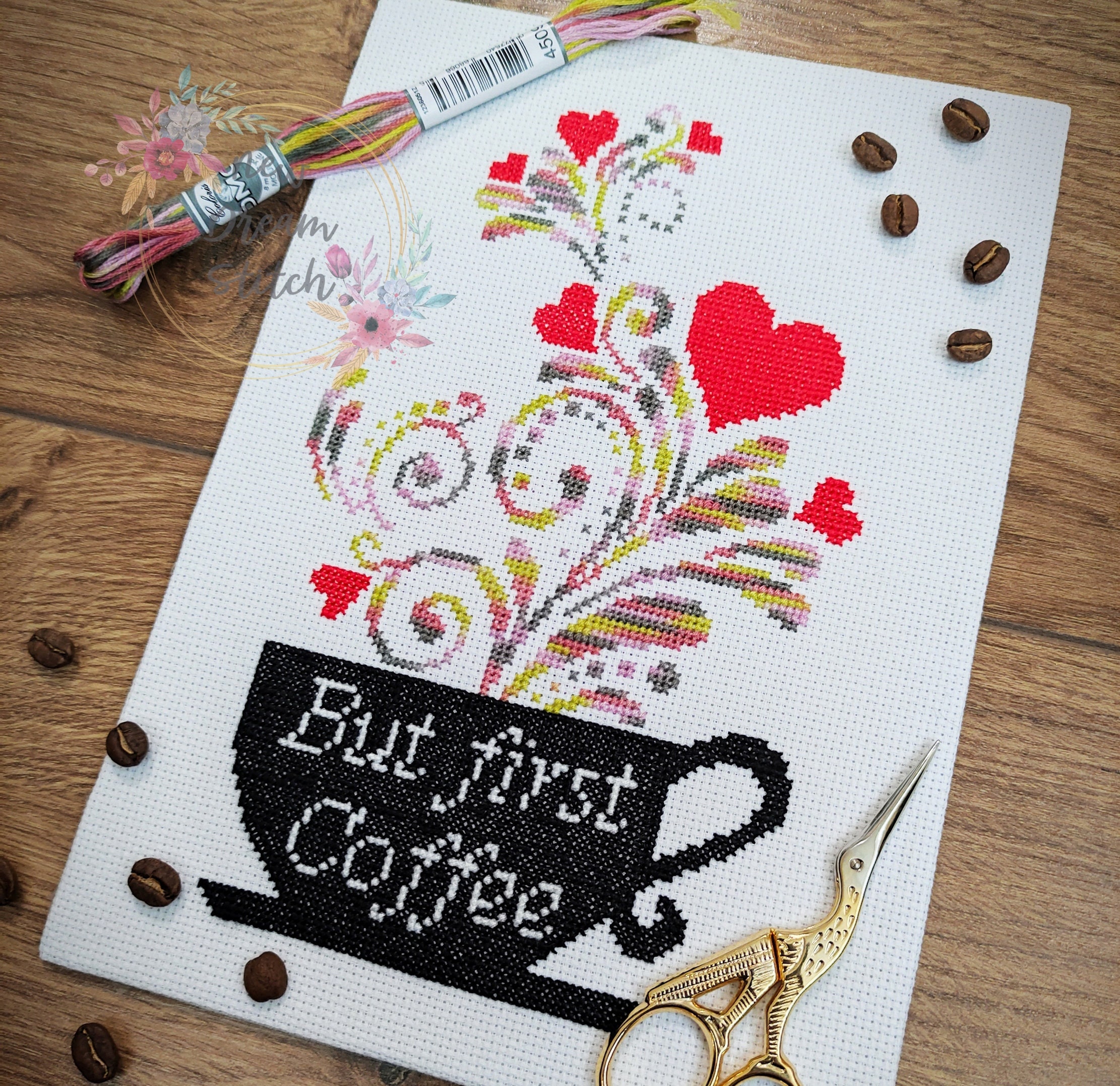 But First Coffee Cross Stitch Pattern Cup of Coffee Decor Etsy