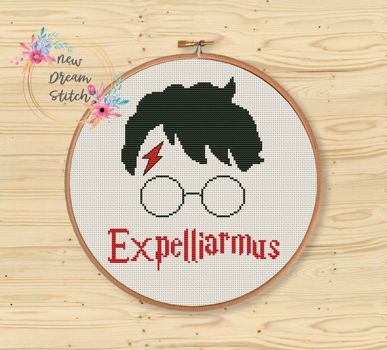 SET Magic spell Cross Stitch Pattern, Wizard spell, Wizarding world counted cross stitch, Magic school cross stitch, Little Wizard, 160 image 6