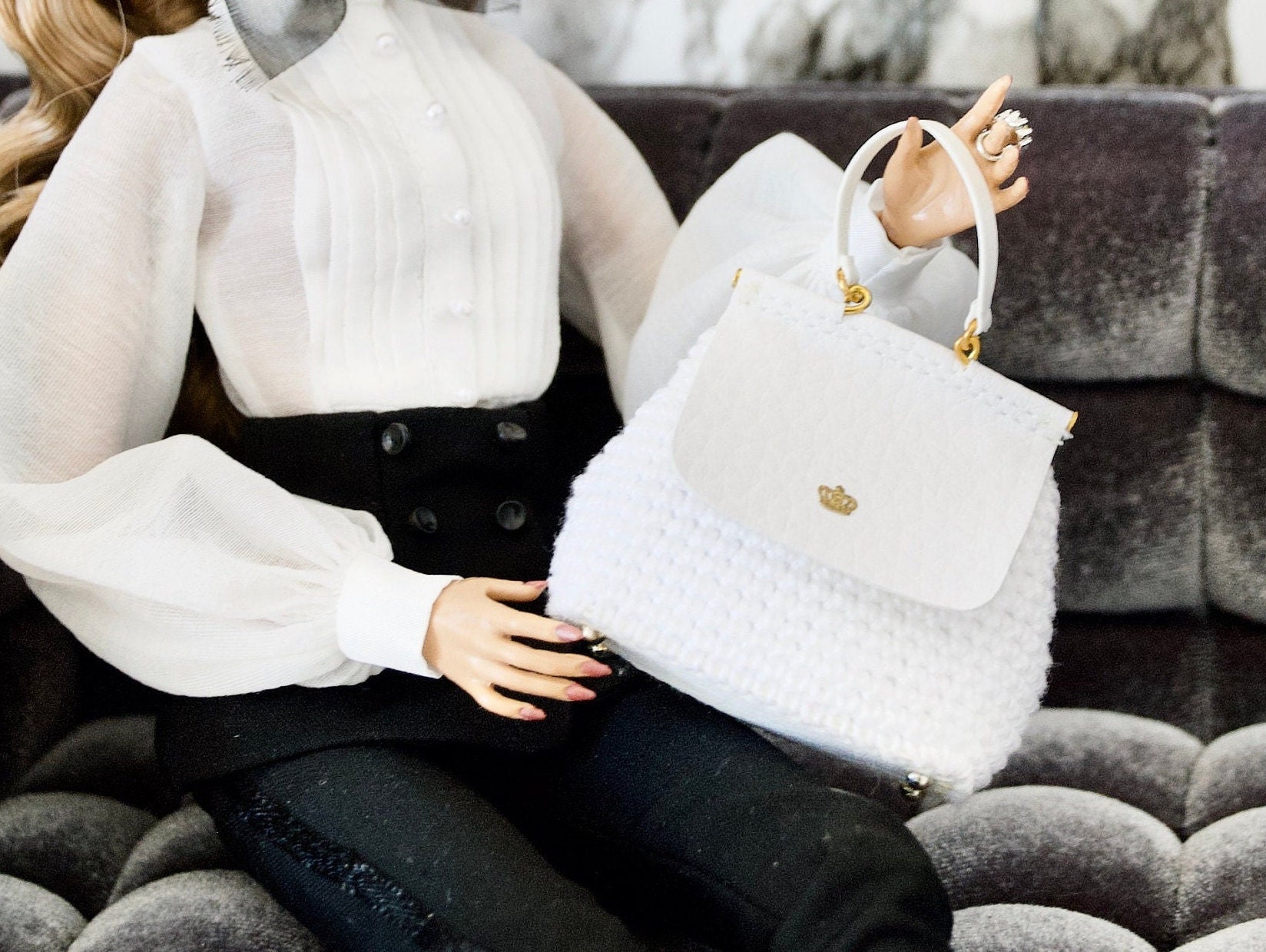 1/6 Scale BAG Doll House Italian Fashion Miniature Doll Etsy