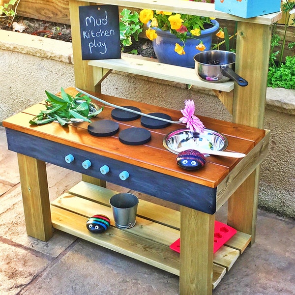 Mud Kitchen, Colour Worktop, Free Muddy Recipes