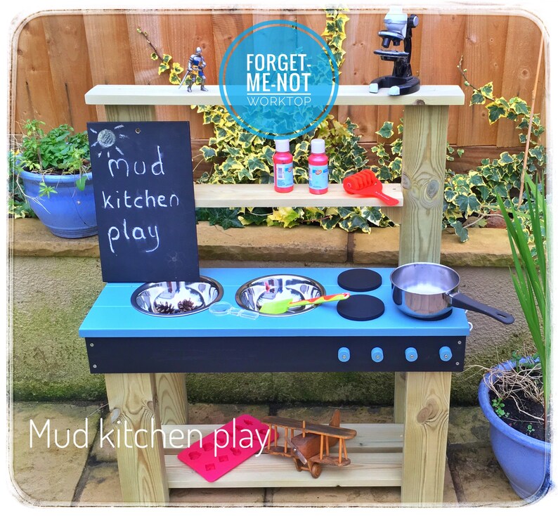 Mud Kitchen Play Kitchen Colour Worktop Options Free image 5