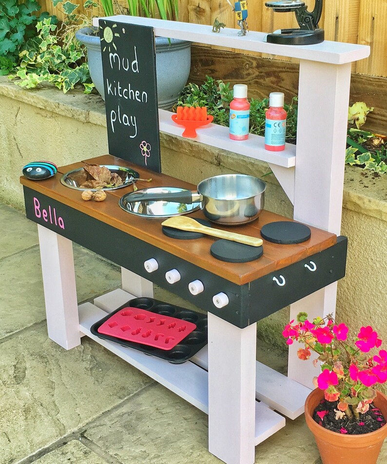 USA Mud Kitchen Play Kitchen Chalkboard Activity Sheet image 8