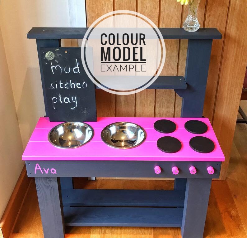 Mud Kitchen Play Kitchen Colour Worktop Options Free image 9
