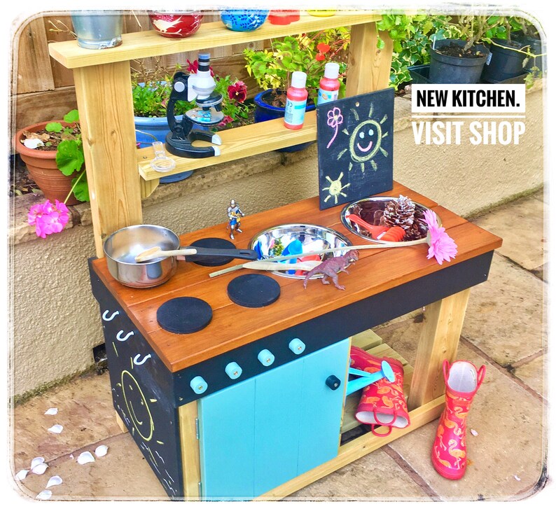 Mud Kitchen Play Kitchen Colour Worktop Options Free image 10