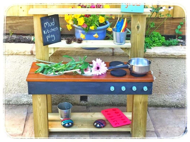 Mud Kitchen Play Kitchen Colour Worktop Options Free image 7