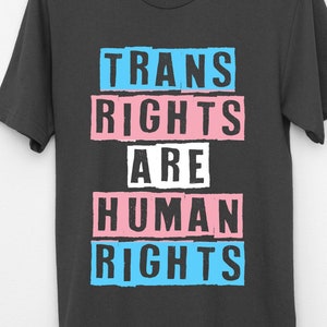 Transpersoners rättigheter är mänskliga rättigheter T-shirt, HBTQ-prideshirt