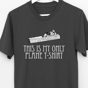 This Is My Only Plane t shirt, jeu de mots blague, image 1