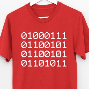 バイナリーTシャツのオタク、01コードコーディングコンピュータプログラマー