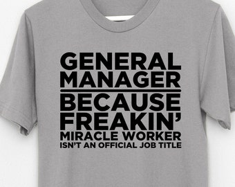 MANAGER BECAUSE MIRACLE WORKER HOODIE boss hoody funny birthday gift present MANAGER BECAUSE MIRACLE WORKER HOODIE boss hoody funny birthday gift present