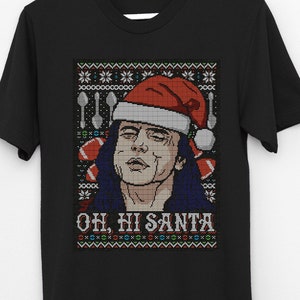 Oh Hi Santa t shirt, The Room meme Marc Christmas xmas Tommy Wiseau unisex tshirt, gifts for him, gifts for her, funny tee