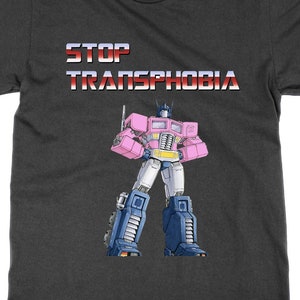 Stop Transphobia t shirt, statement funny tee LGBT ally gay pride bi top transgender