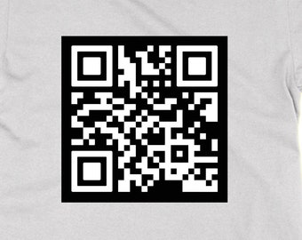 Rick Roll Prank QR Code T-Shirt, lustiges Witz Unisex-T-Shirt