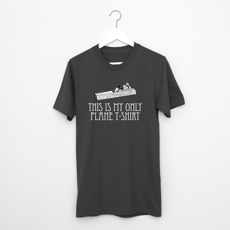 This Is My Only Plane t shirt, jeu de mots blague, image 1