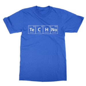 Camiseta Techno Elements, fiesta rave raver química ciencia imagen 2