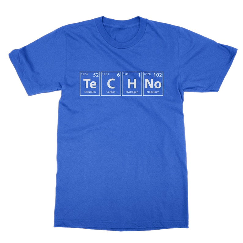 Camiseta Techno Elements, fiesta rave raver química ciencia imagen 2