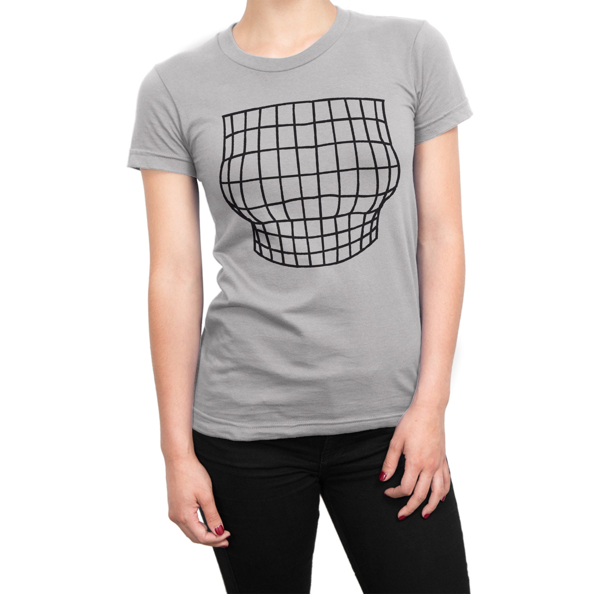 Boobs Optical Illusion LADIES t-shirt élargissement du sein - Etsy France