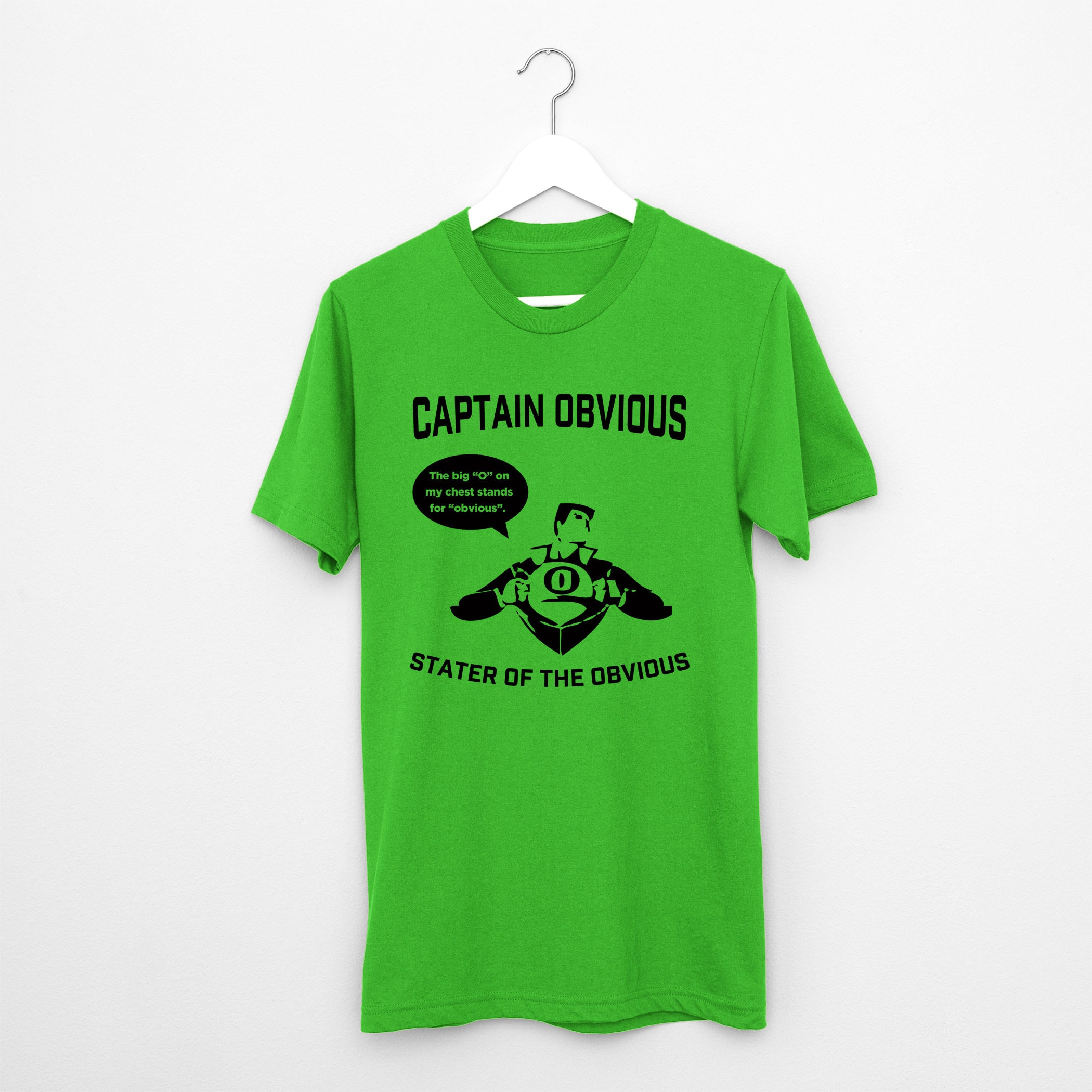 Captain Obvious T Shirt Stater of the Obvious Joke Superhero Etsy