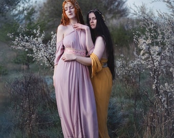 Vestido Art Nouveau "Mucha" Diosa Art Nouveau