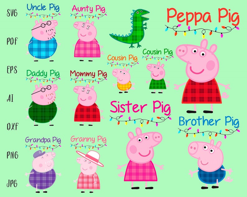 Download Peppa Pig SVG Peppa Pig Family PngPeppa Pig Clipart Peppa ...