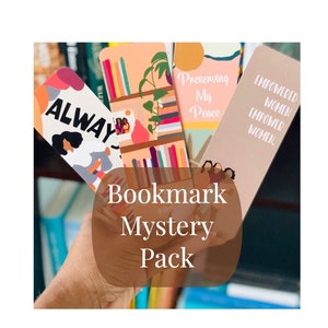 4 Bookmark Mystery Pack | African American Gifts | Bookish| Book Club Gifts | Well Read Black Girl| Black Owned| BLACK OWNED