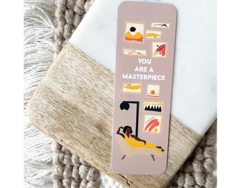 You Are A Masterpiece  Bookmark |sturdy bookmark gift for readers| African American Bookmarks|Black Girl Bookmarks|Black Girl Magic Bookmark