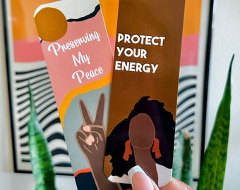 Affirmative Bookmarks |sturdy bookmark gift for readers| African American Bookmarks|Black Girl Bookmarks|Gifts for Her