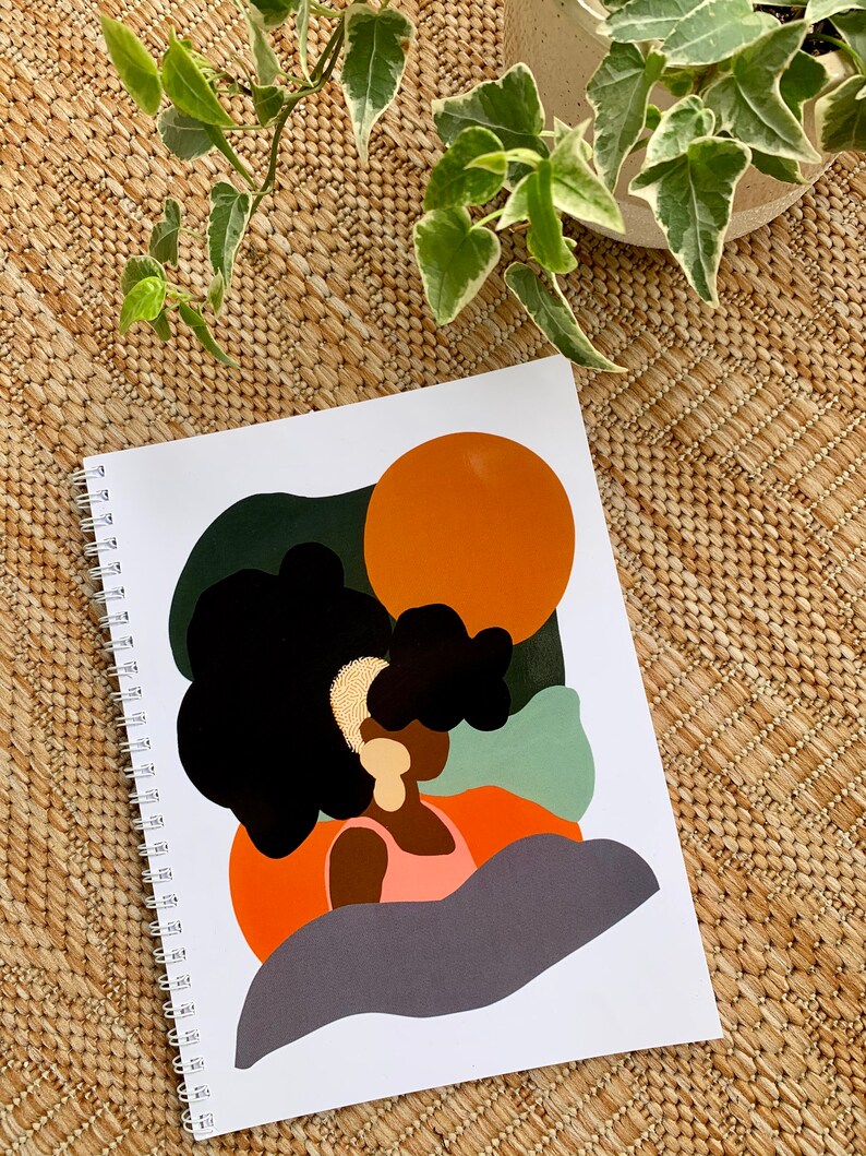 Bright Notebook Black Owned Stationary Shop African American Etsy