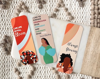 3 Pack Bookmarks |African American Gifts | Black Woman Gift| Bookish| Black Women Gifts | Well Read Black Girl| Black Owned| Gift for Her