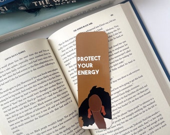 Protect Your Energy Bookmarks |African American Gifts | Gifts for Her| Bookish| Black Women Gifts | Well Read Black Girl| Black Owned