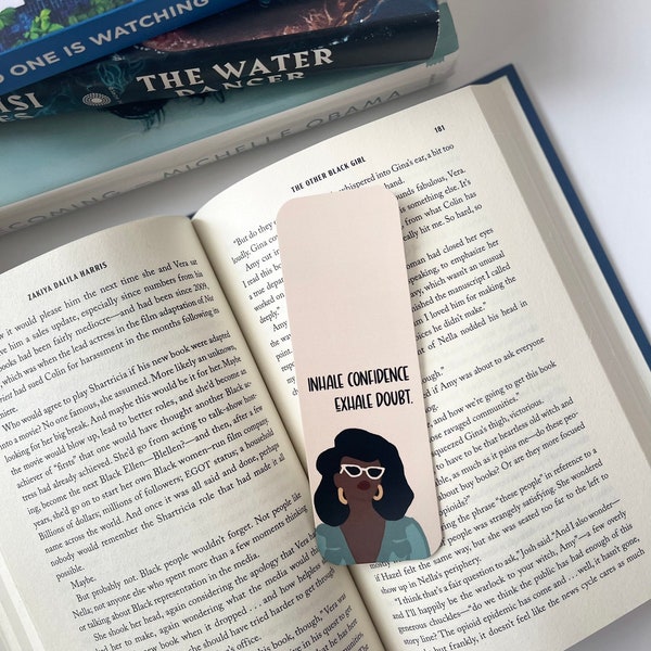 Inhale+Exhale|Black Girls Bookmark | African American Bookmark | Black Women Bookmark| Reading Gifts | Bookish| Black Girl Magic