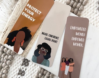3 Pack Bookmarks |African American Gifts | Gifts for Her| Bookish| Black Women Gifts | Well Read Black Girl| Black Owned| Bookmark Set