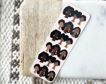Statement Women|For Book Lovers|Illustration Bookmarks|African American Bookmarks|Black Girl Bookmarks|Black Girl Magic Bookmark|Books