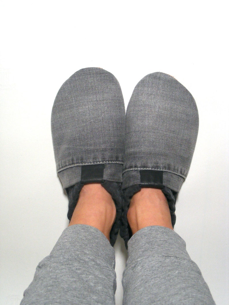 Slippers MOCCA LEO Denim grey black image 2