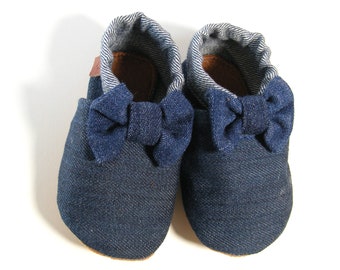 Baby Krabbelschuhe dunkelblau