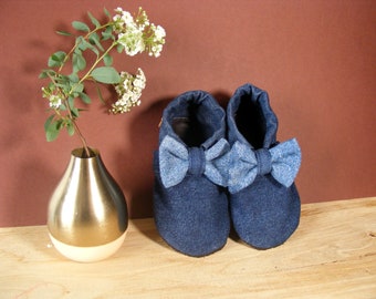 Kids slippers Mocca Tilda dark blue